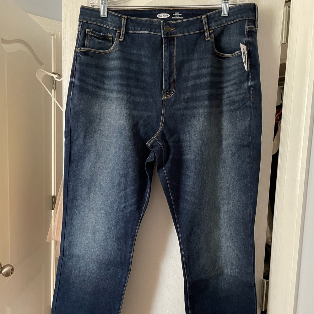 Old Navy Power Slim Straight High-rise jeans